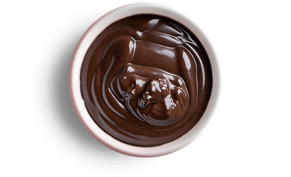 Small dip bowl of Dark Chocolate